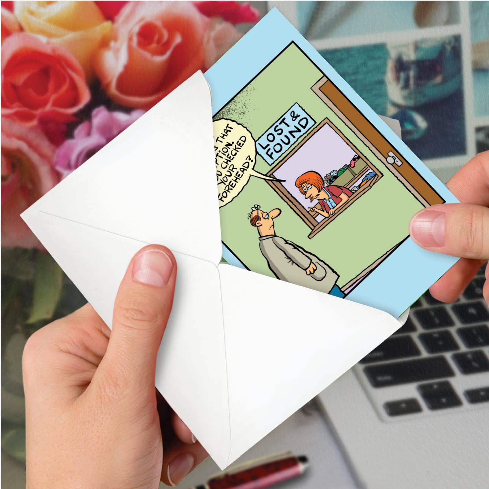 Birthday Card - Lost Glasses