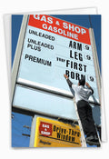 Arm Leg Firstborn - Funny Birthday Greeting Card