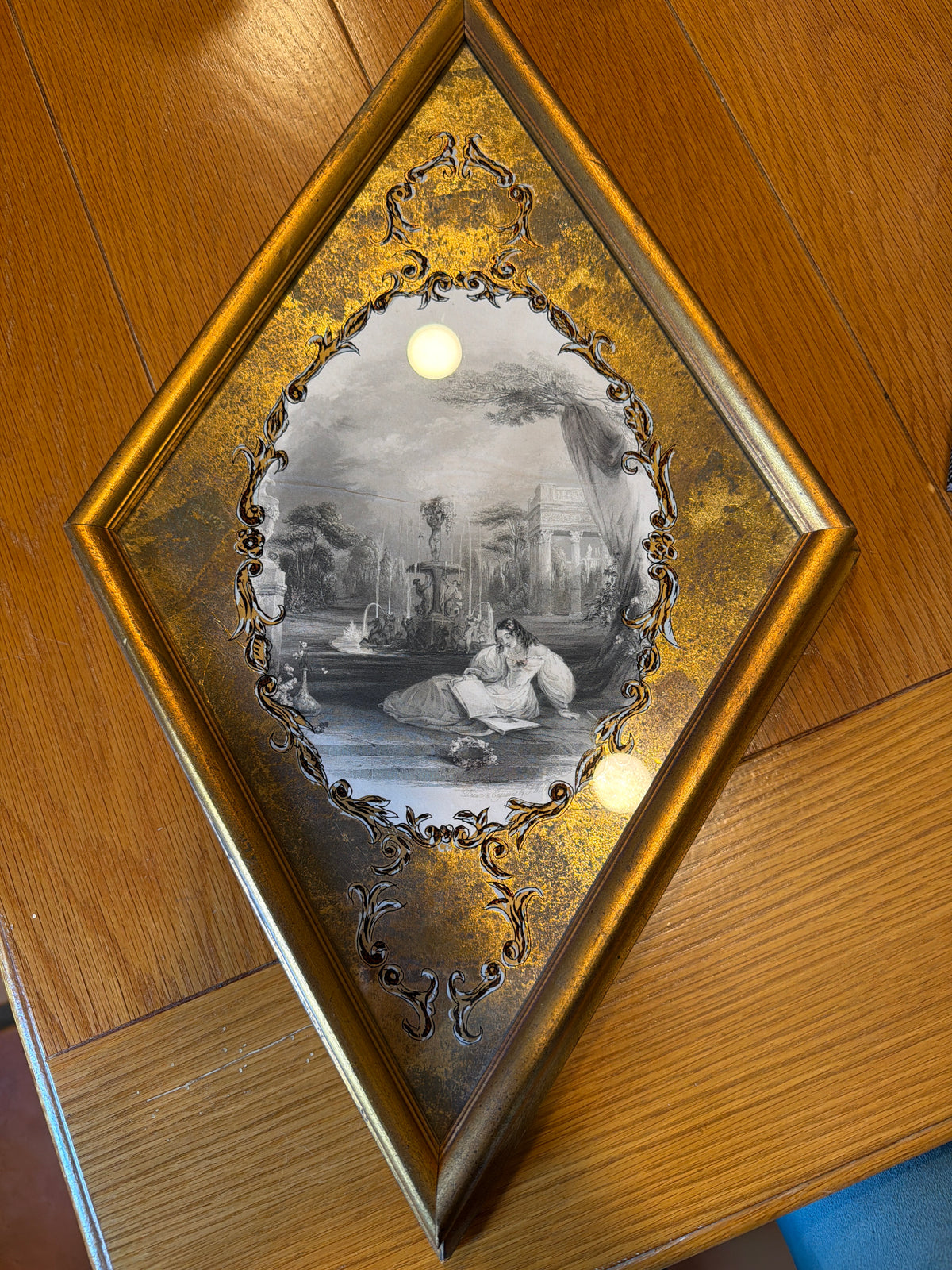 Vintage Gilded Italian Scene