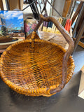 Raw vine handle basket