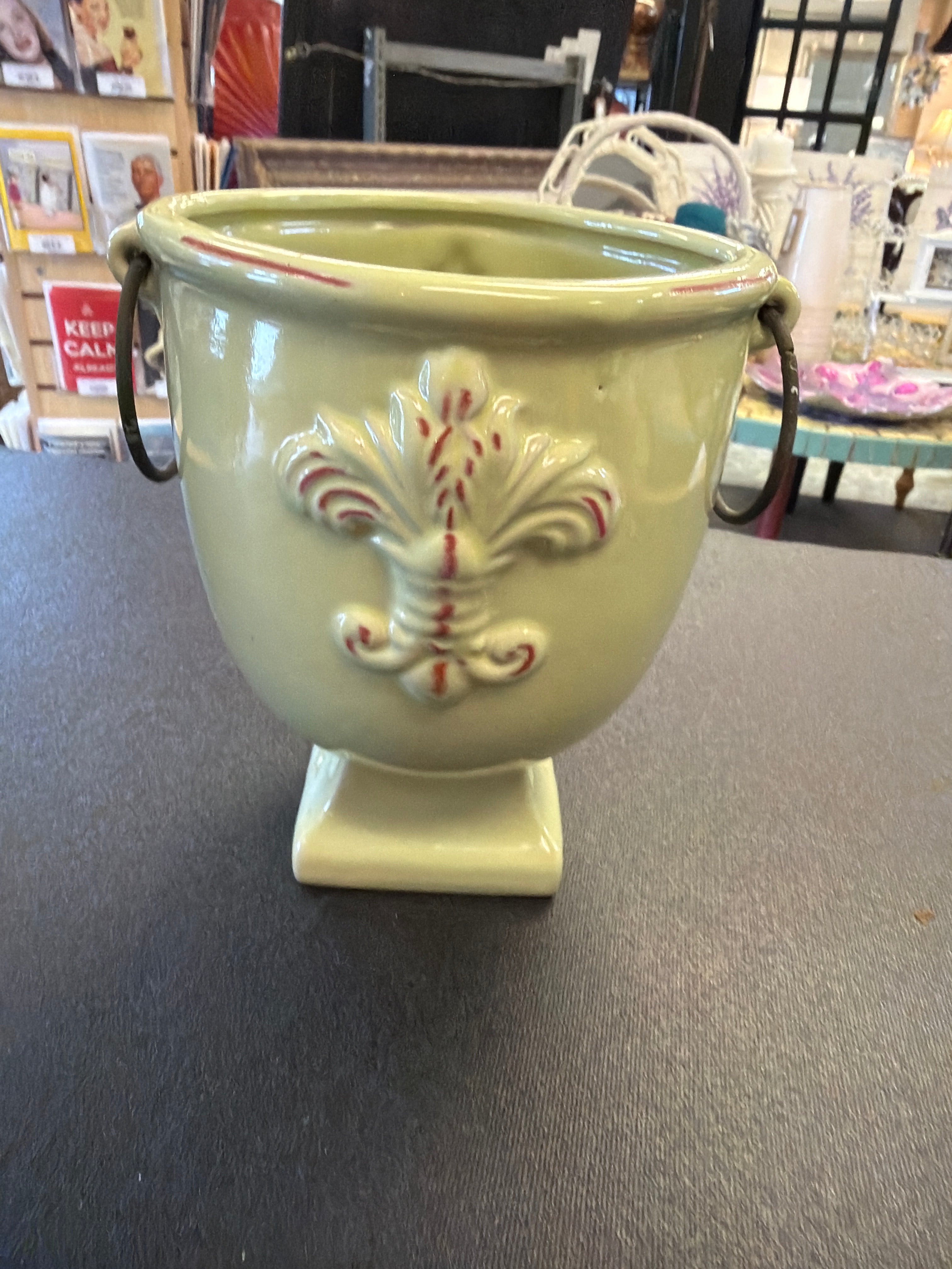 Sage green vase