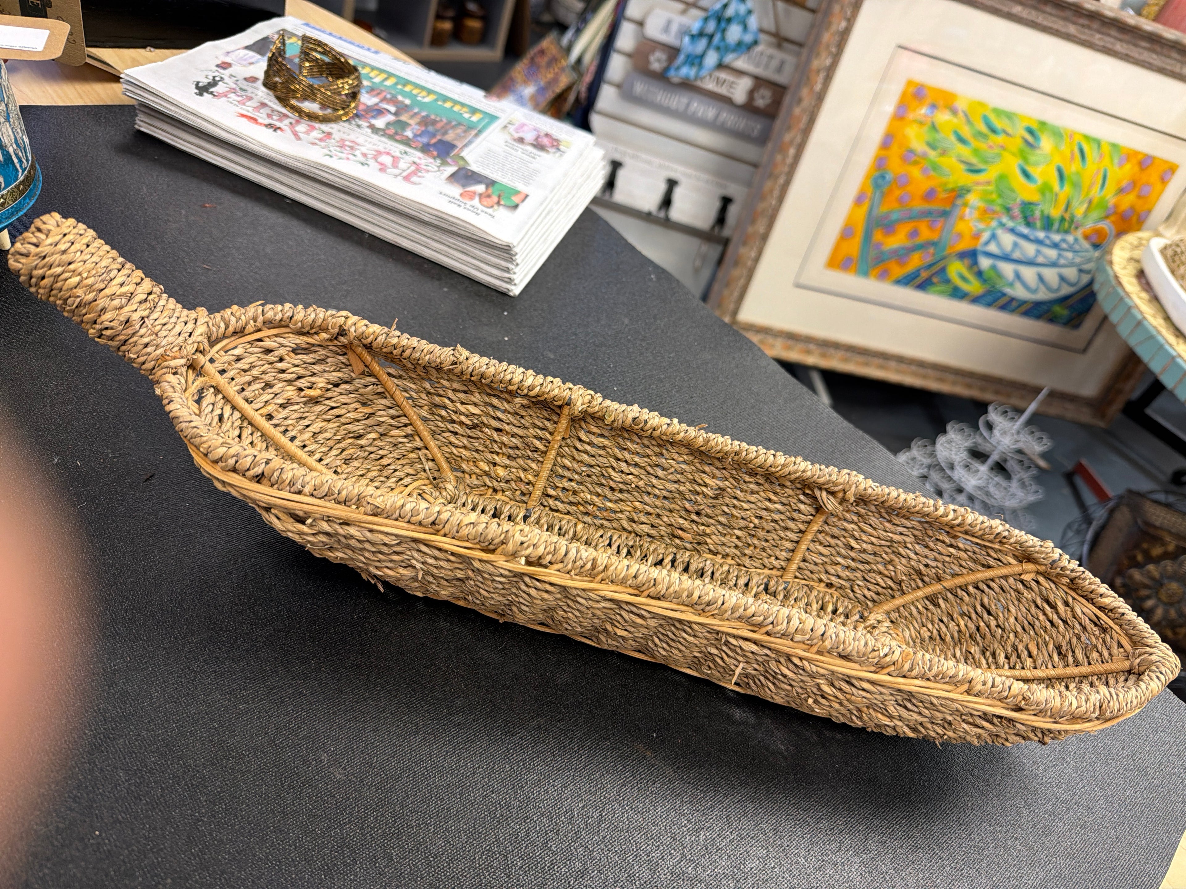 Seagrass bread basket