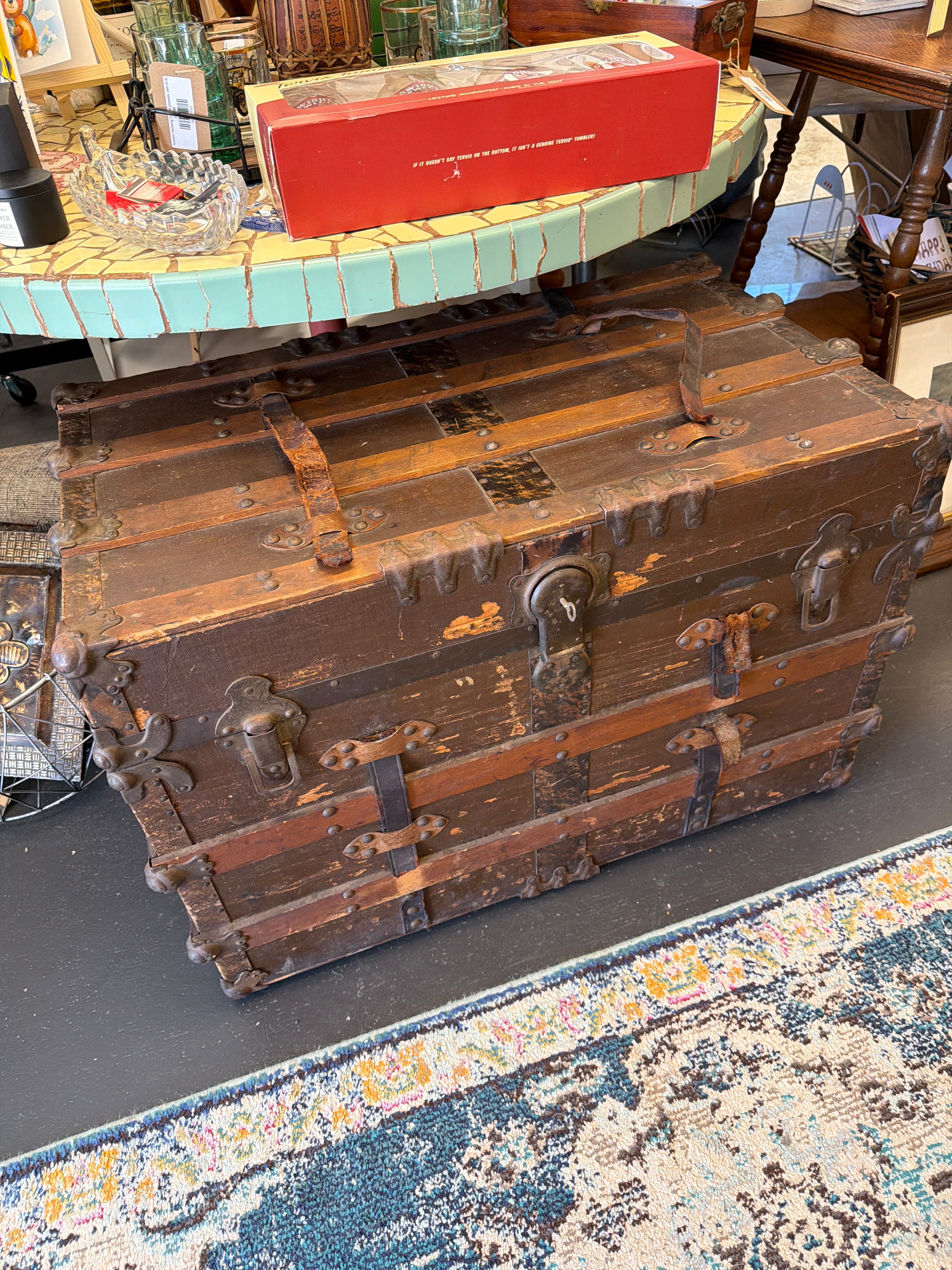 Antique Steamer Trunk