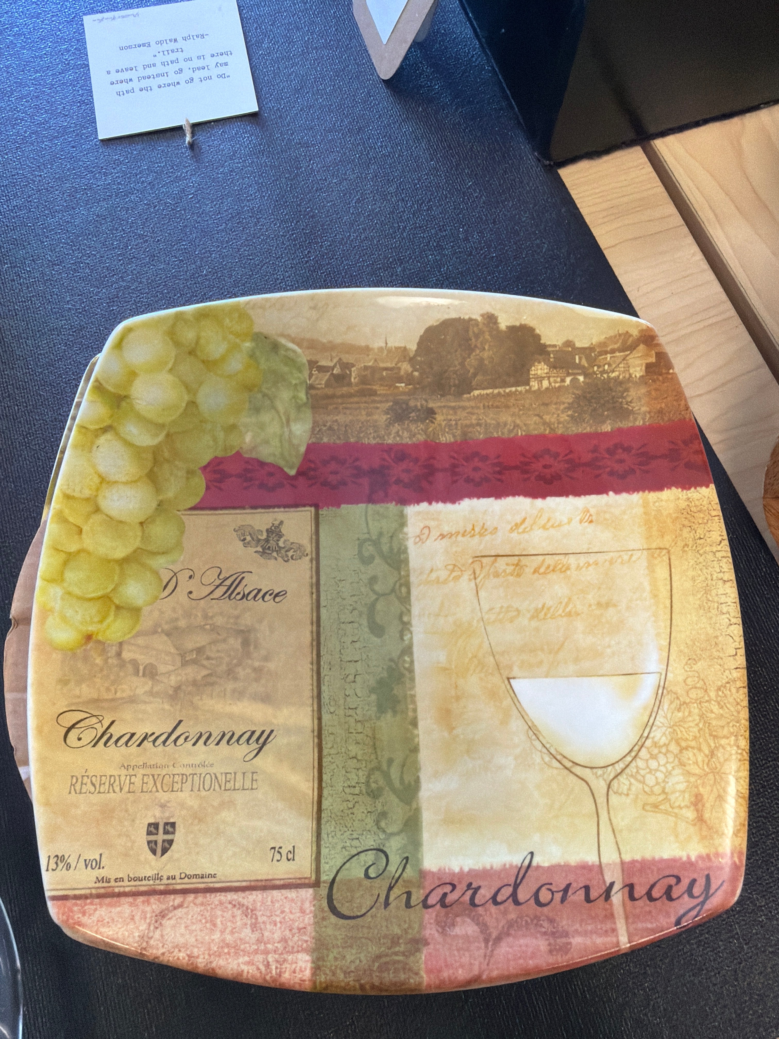 (4) Wine Plates