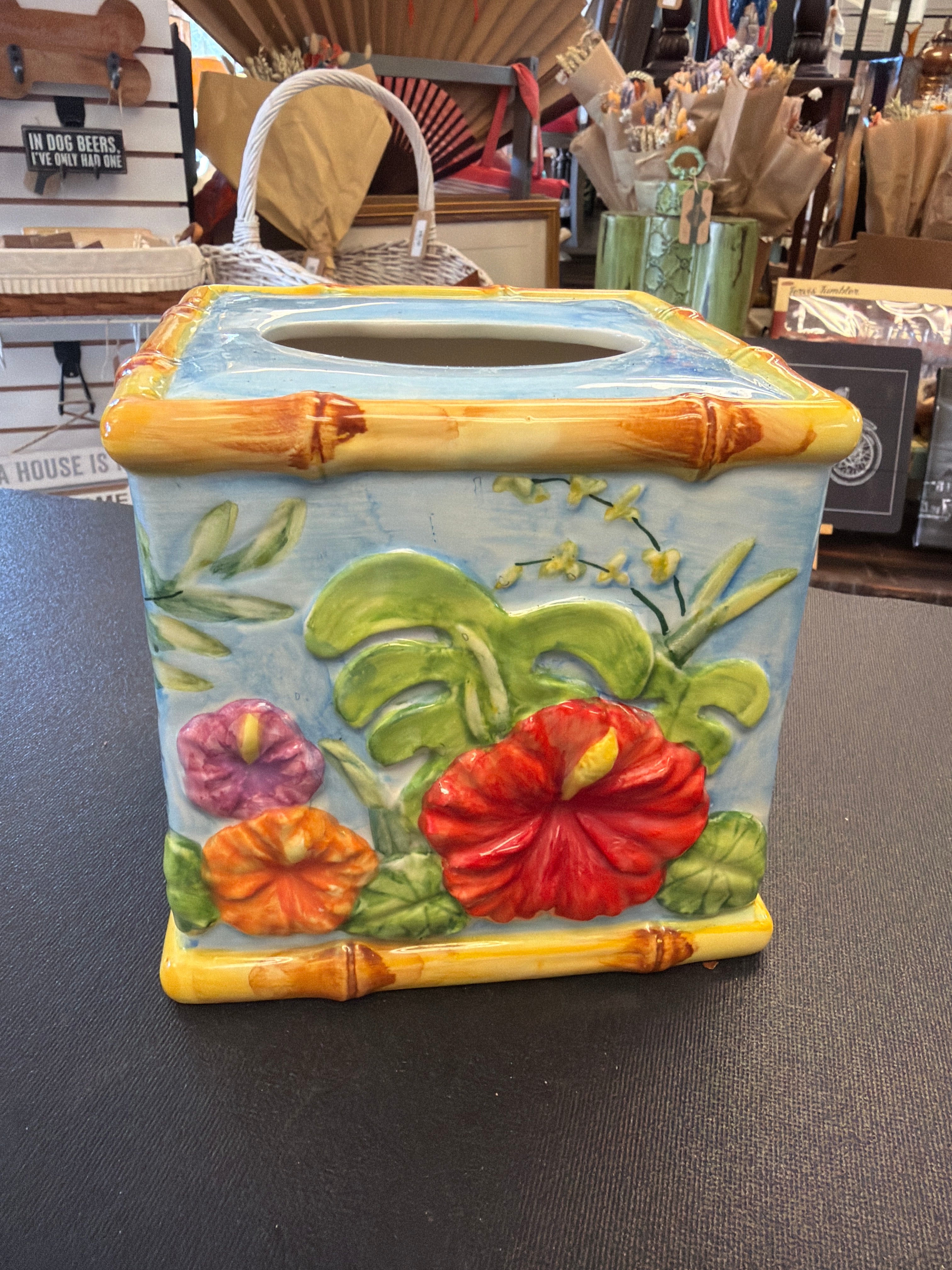 Hibiscus Tissue Box
