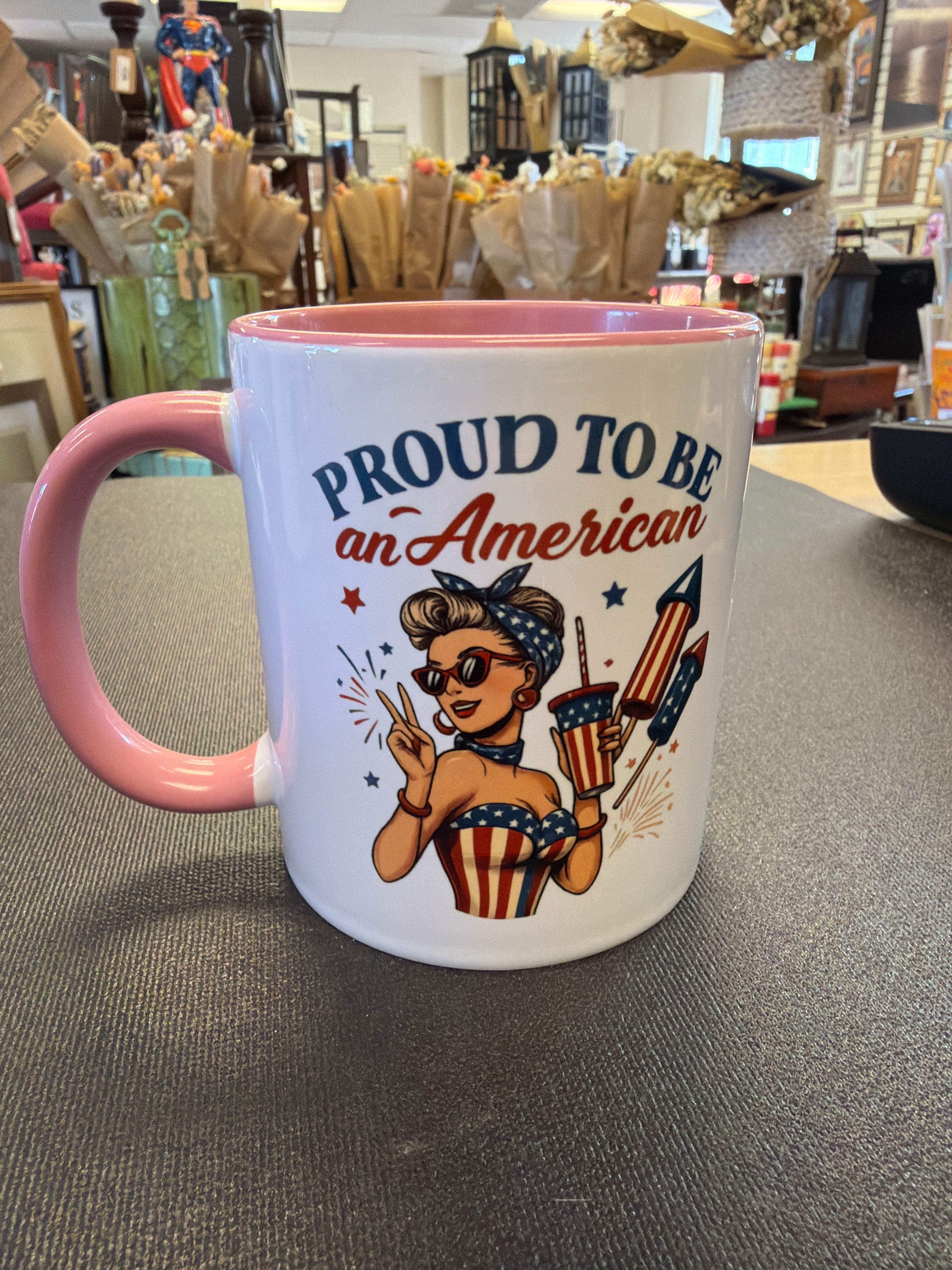 Proud to be American mug