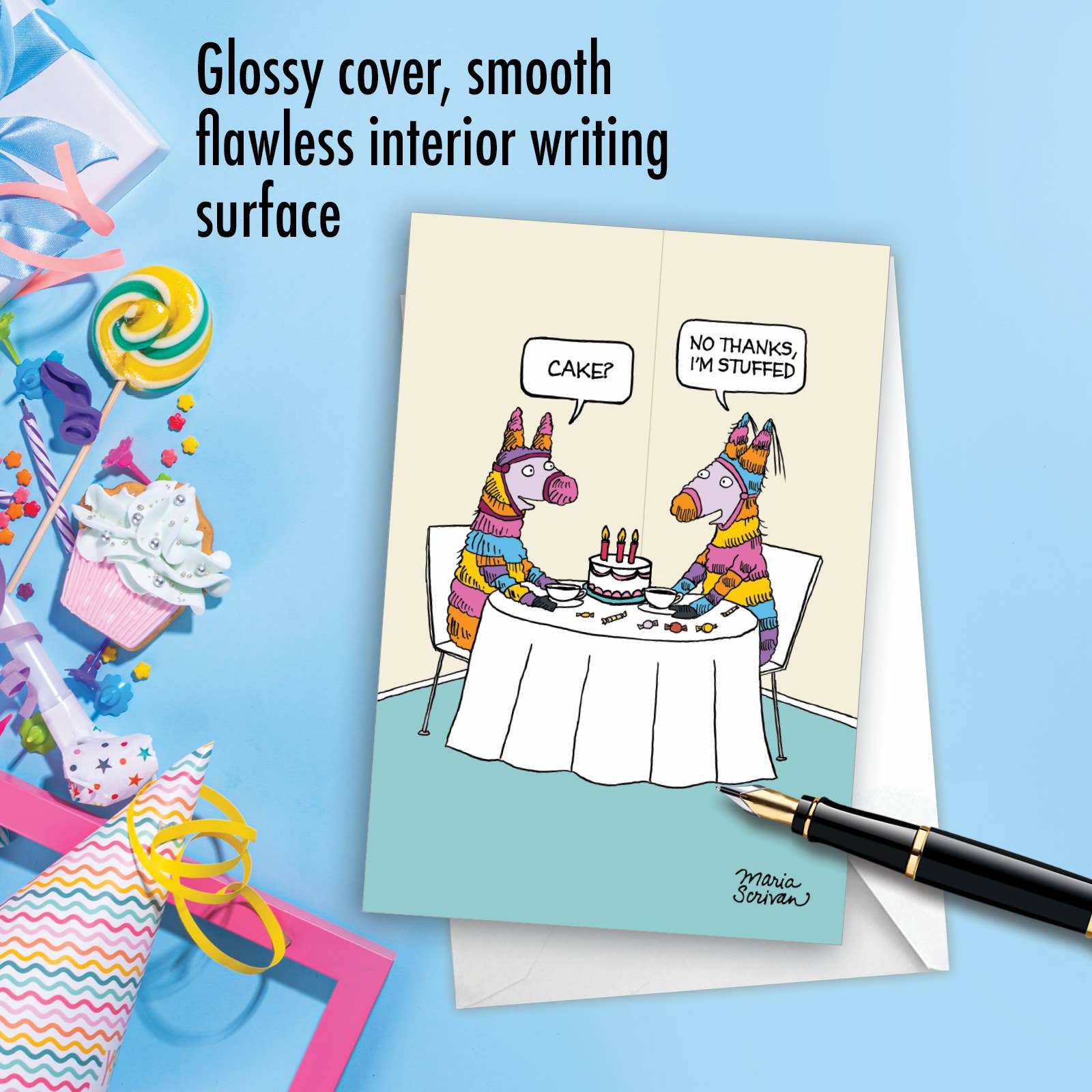 Stuffed Pinata - Funny Birthday Greeting Card