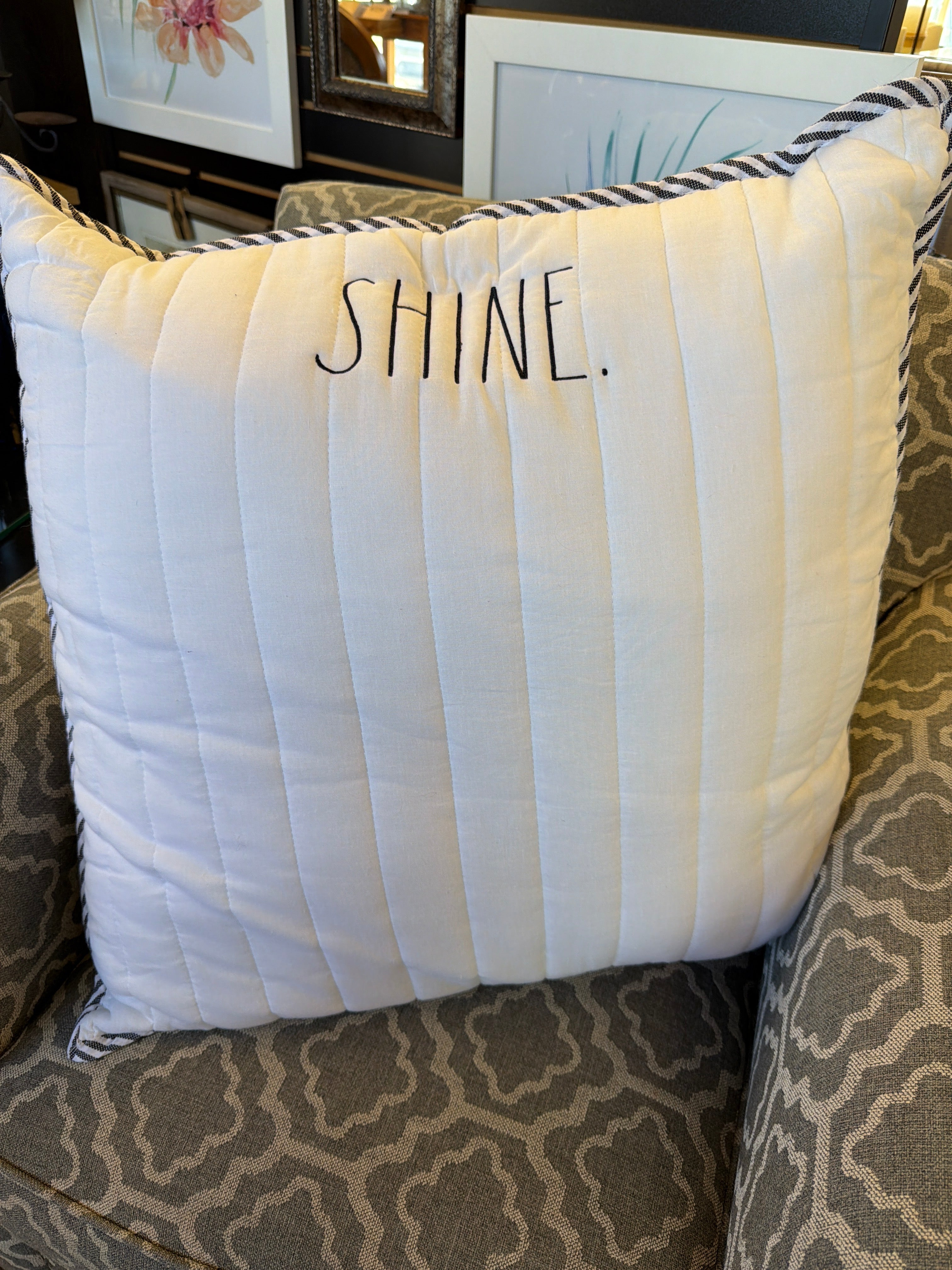 Rae Dunn Shine Pillow