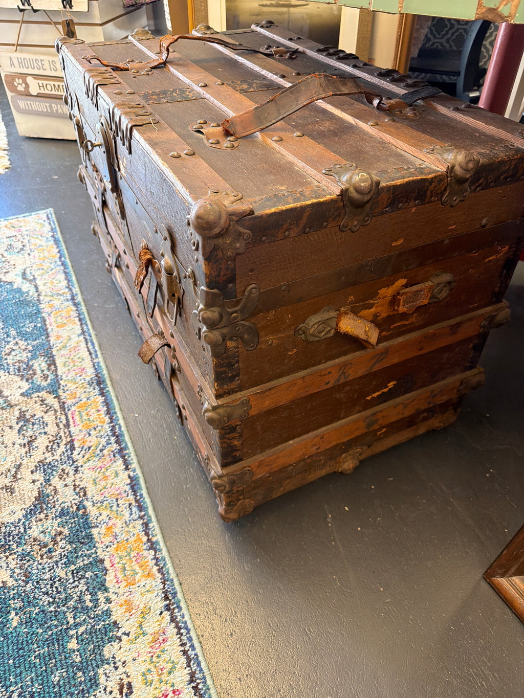 Antique Steamer Trunk