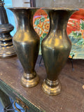 Solid brass vase