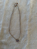 Swarovski lavender butterfly pendant on leather cord