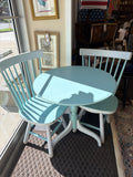Vintage Bistro Table and Swivel Chairs