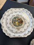 Royal China Platter and 6 Dessert Plates