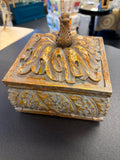 Vintage gold and grey treasure box