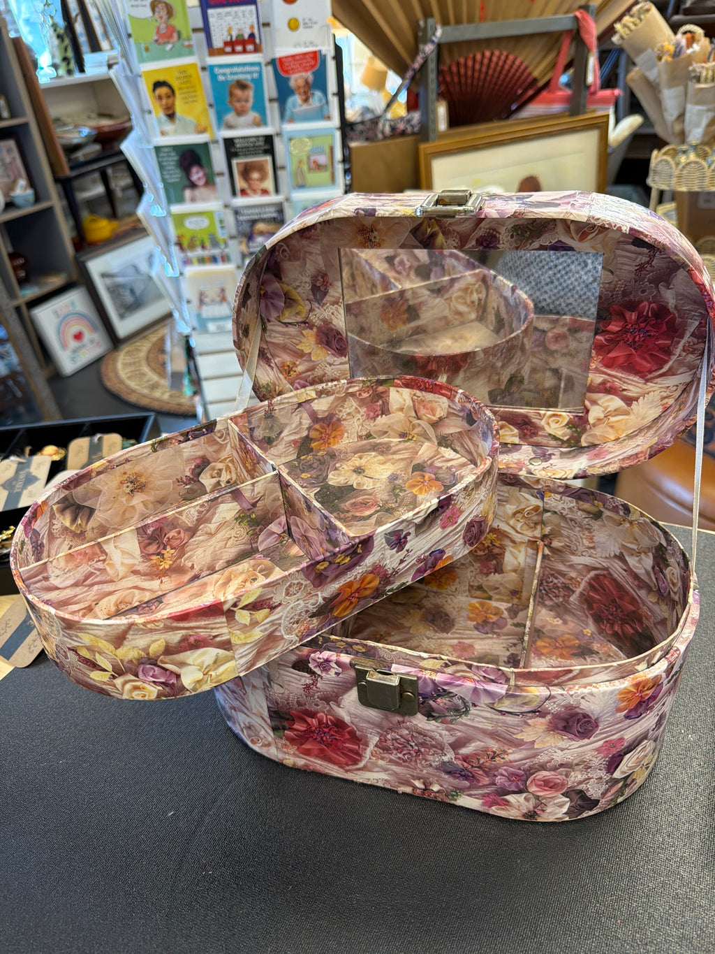 Floral Train Case