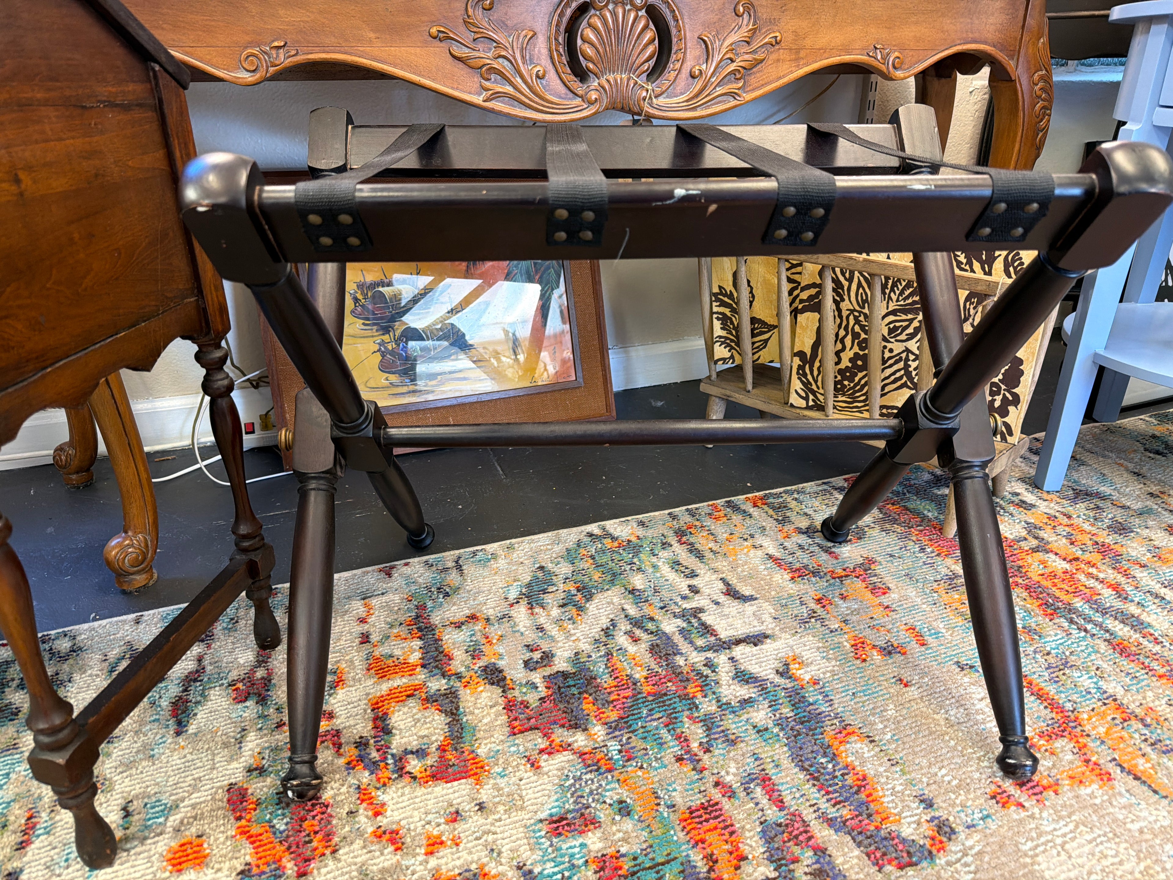 Vintage Luggage Rack