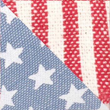 Stars and Stripes Summer Dog Bow Tie: Standard