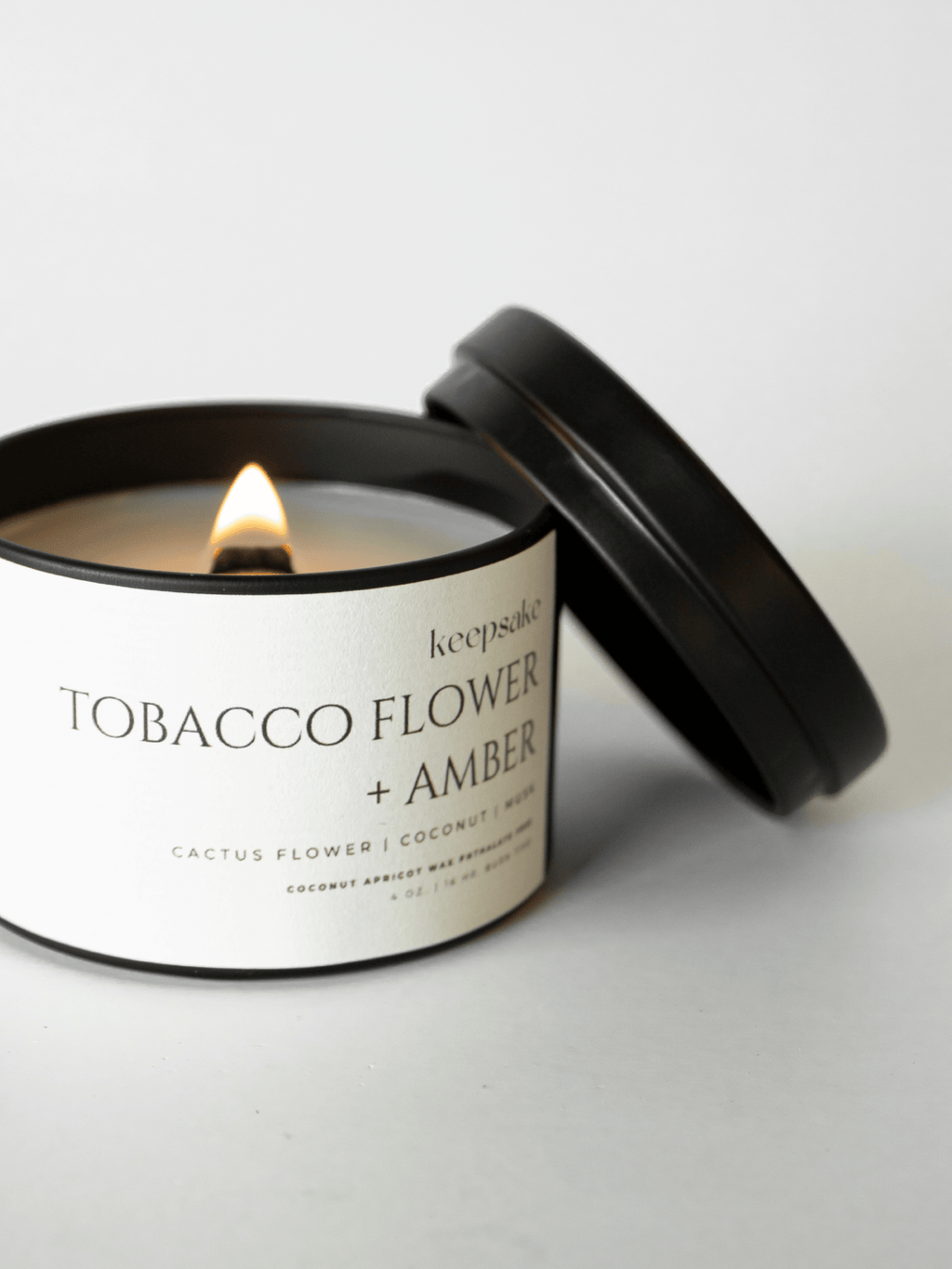 4 oz. Travel Candle - Tobacco Flower + Amber