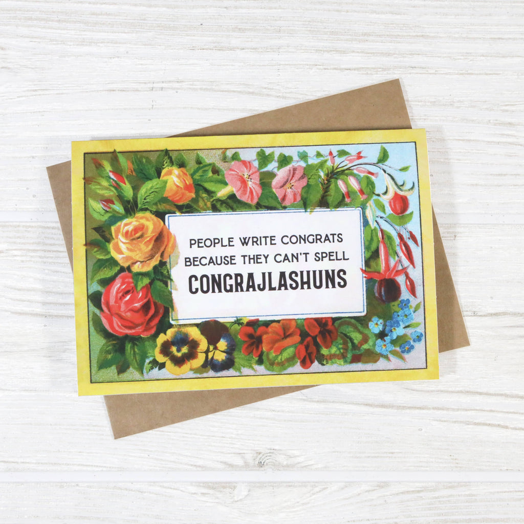 People Write Congrats Because They Can't Spell