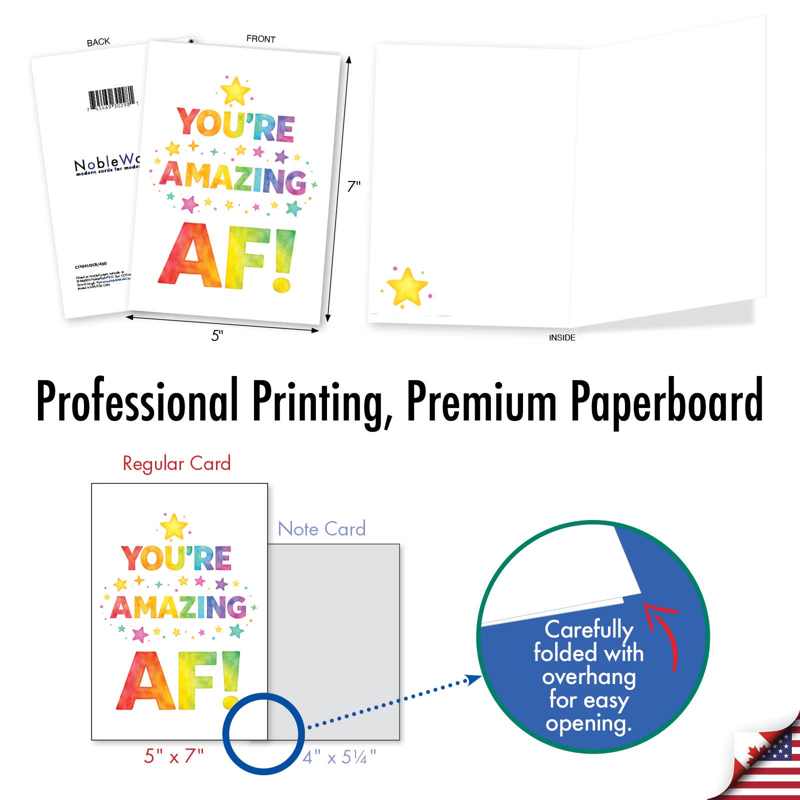 Everyday Greeting Card - Amazing Watercolor Wishes (1 Card)