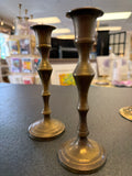 Pair Antique Brass Candlesticks