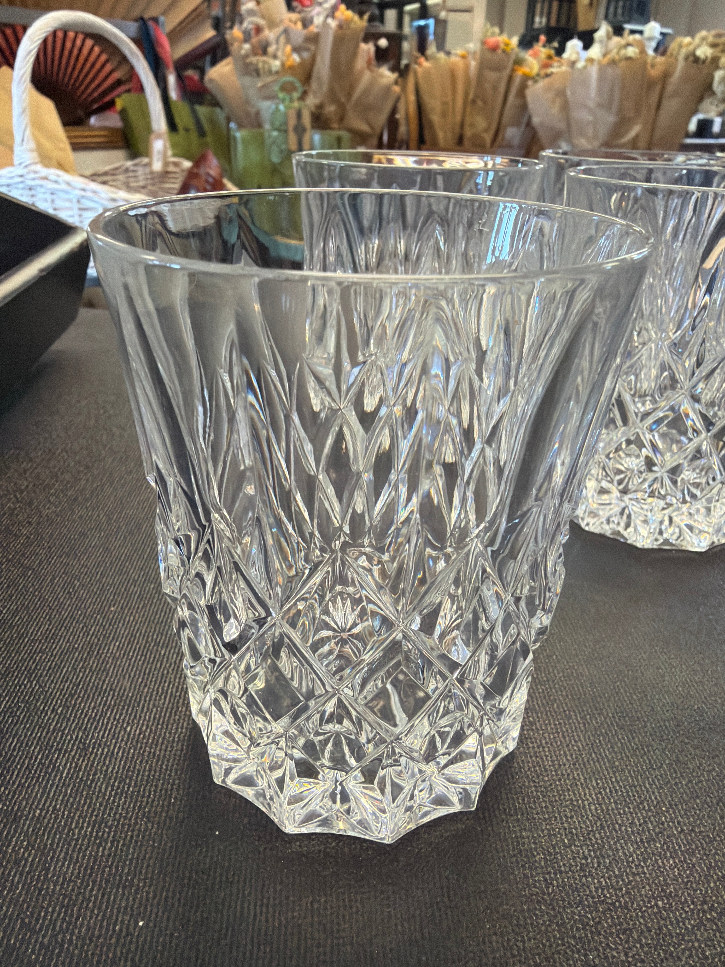 Royal Irish Crystal whiskey glasses- Megan pattern (4)
