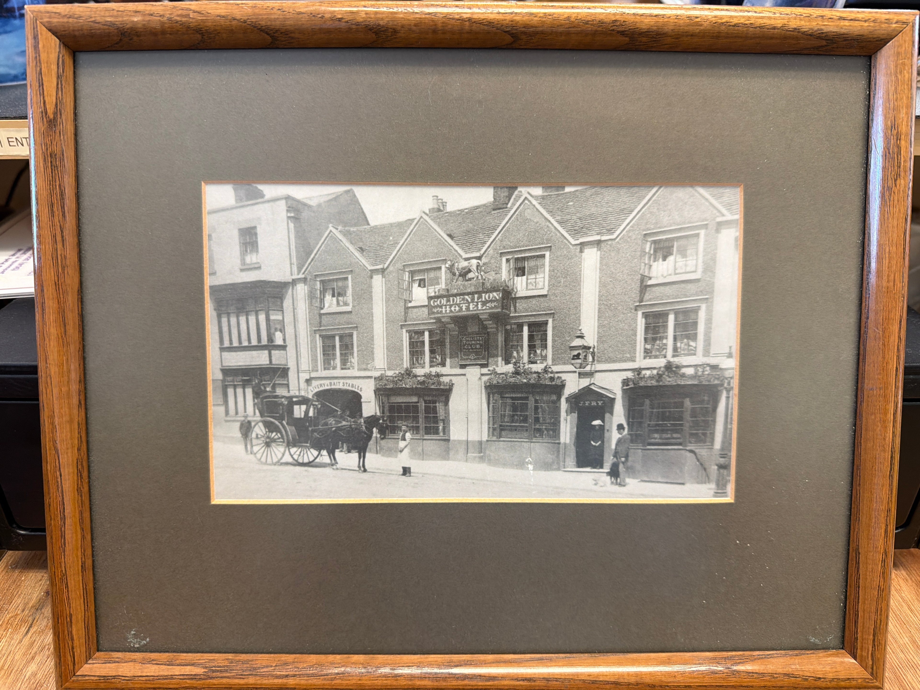 Photograph- Golden Lion Hotel in the early 20th century