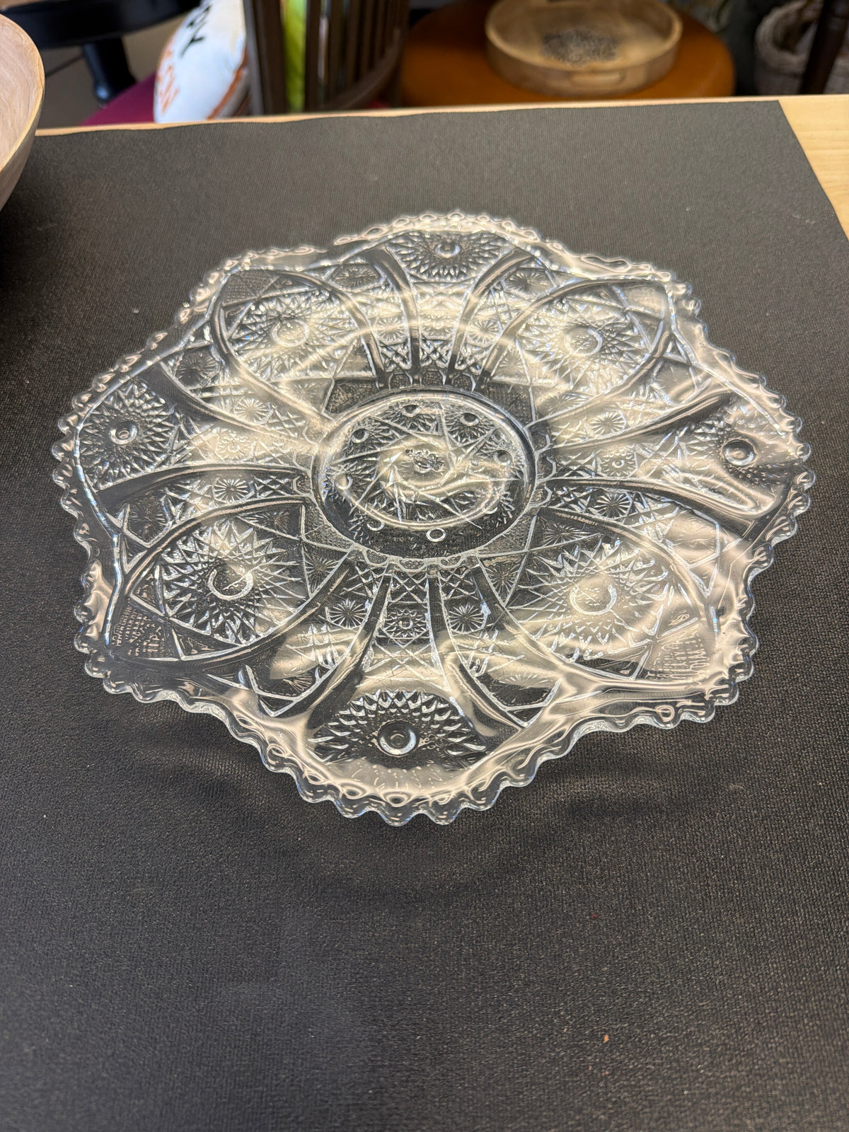 Pressed Glass Plate