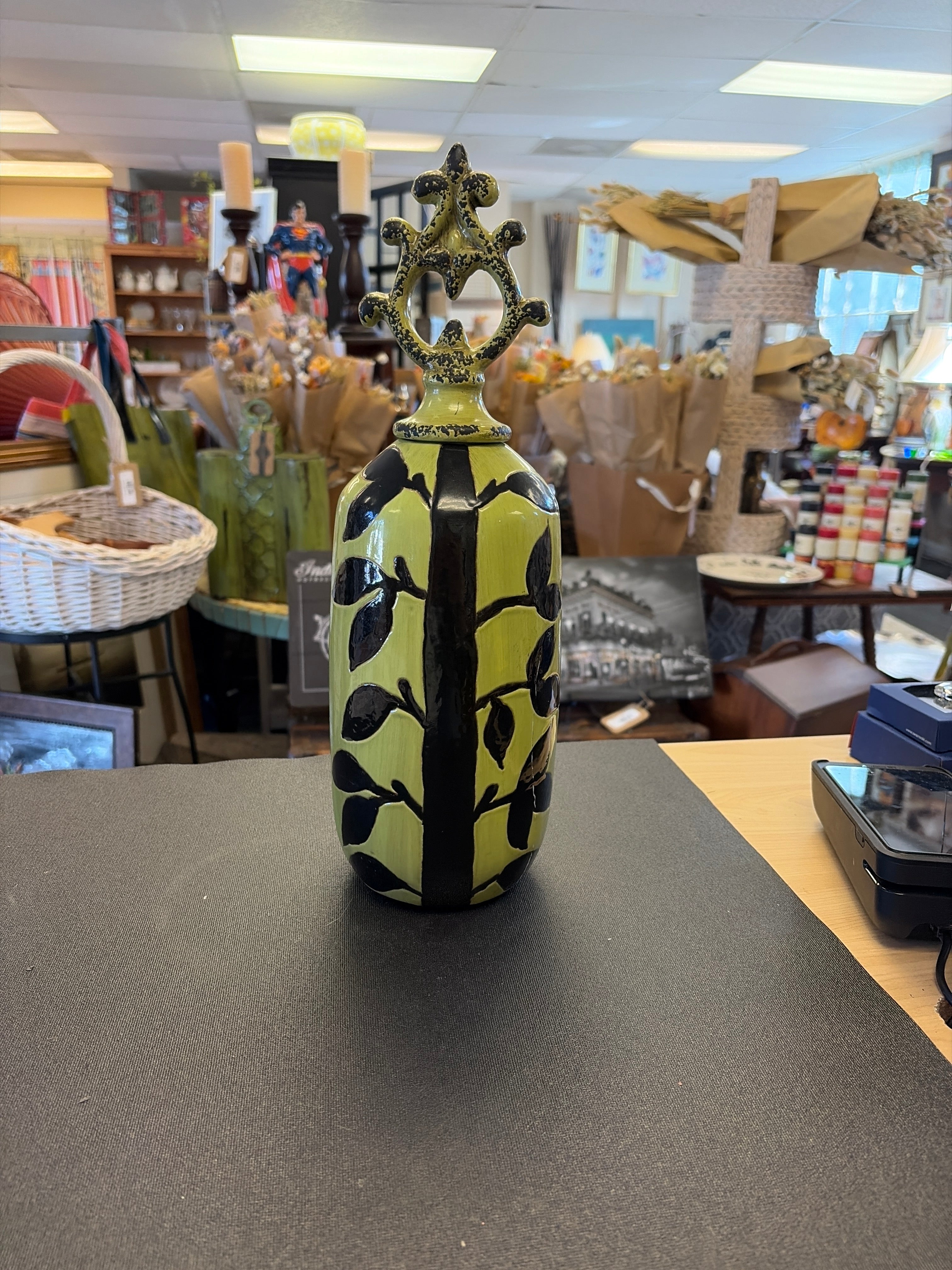 Ceramic Botanical Pottery Vase