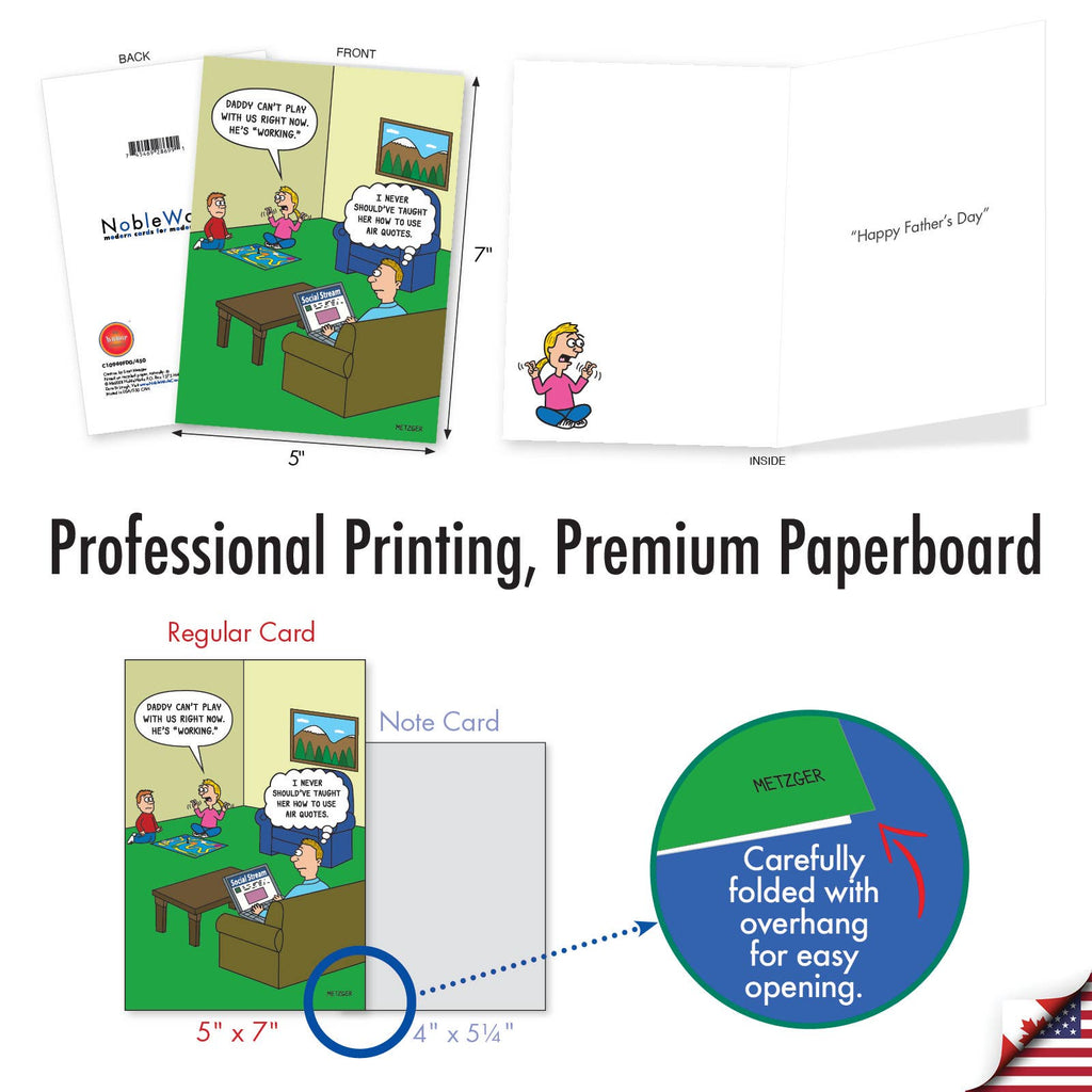Father's Day Greeting Card - Working Daddy