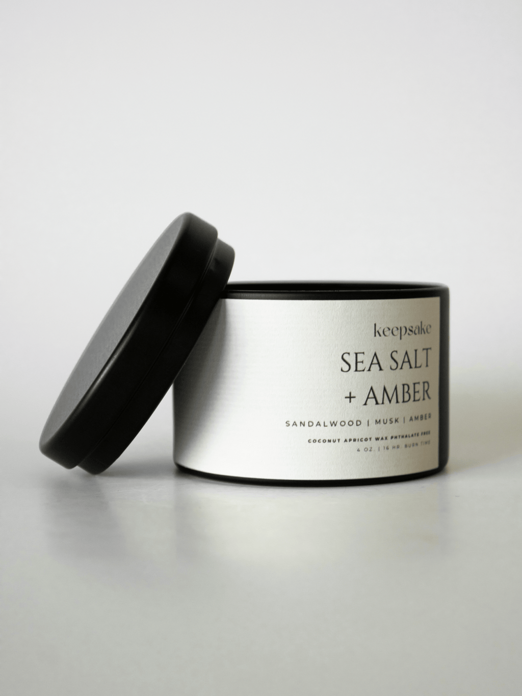 4 oz. Travel Candle - Sea Salt + Amber
