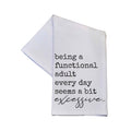 Seems A Bit Excessive 16x24 Cotton Tea Towels Funny Quotes