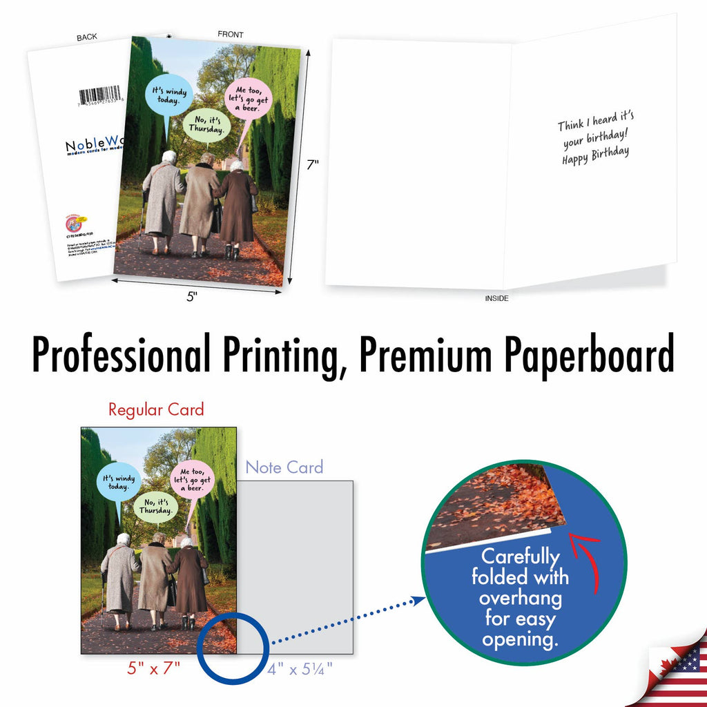Birthday Card -  Beer Hearing