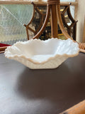 Smith Glass white milk glass candy dish