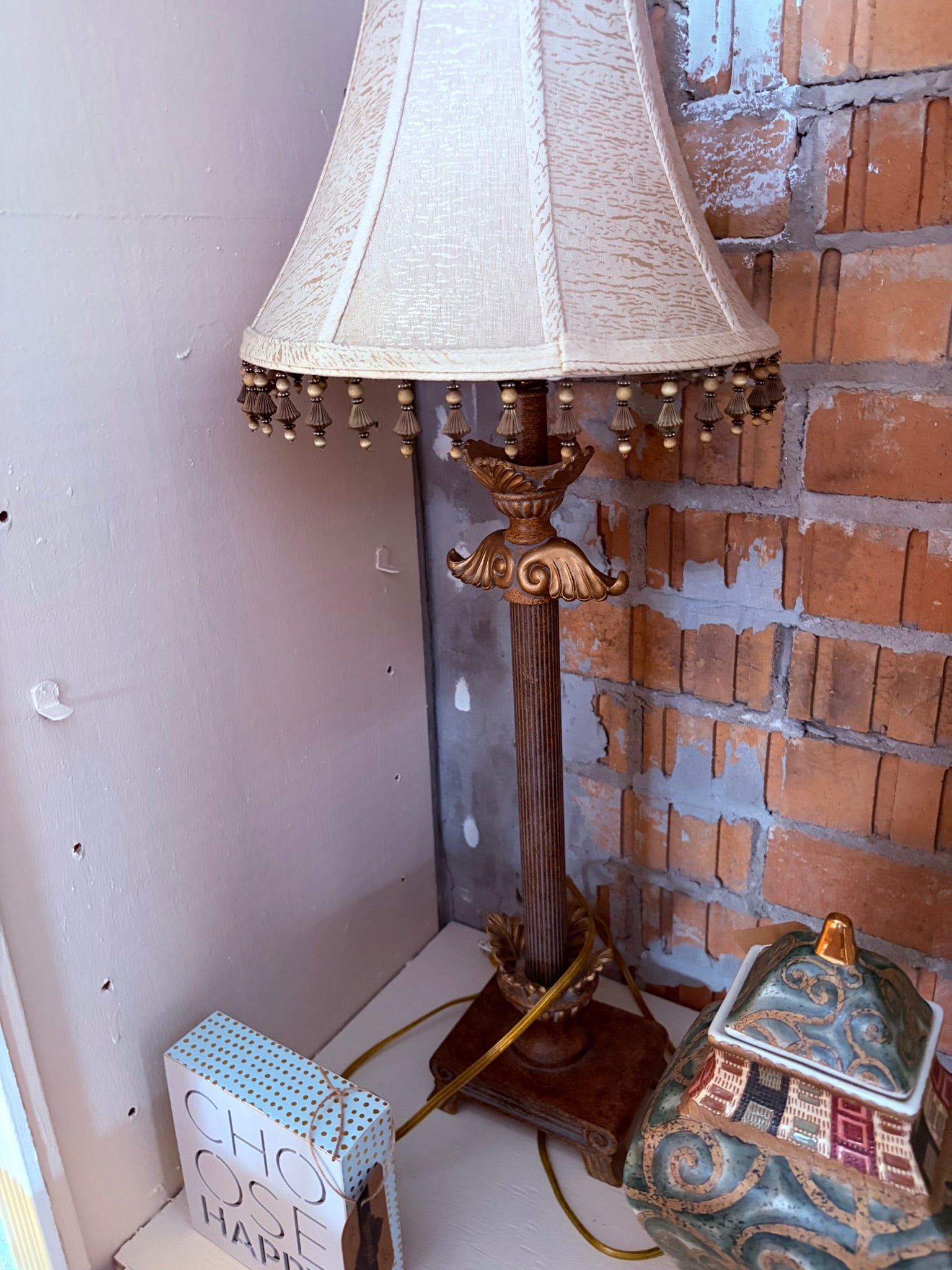 Lamp with shade