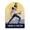 Thanks A Fuck-Ton - Funny Vintage Thank You Card