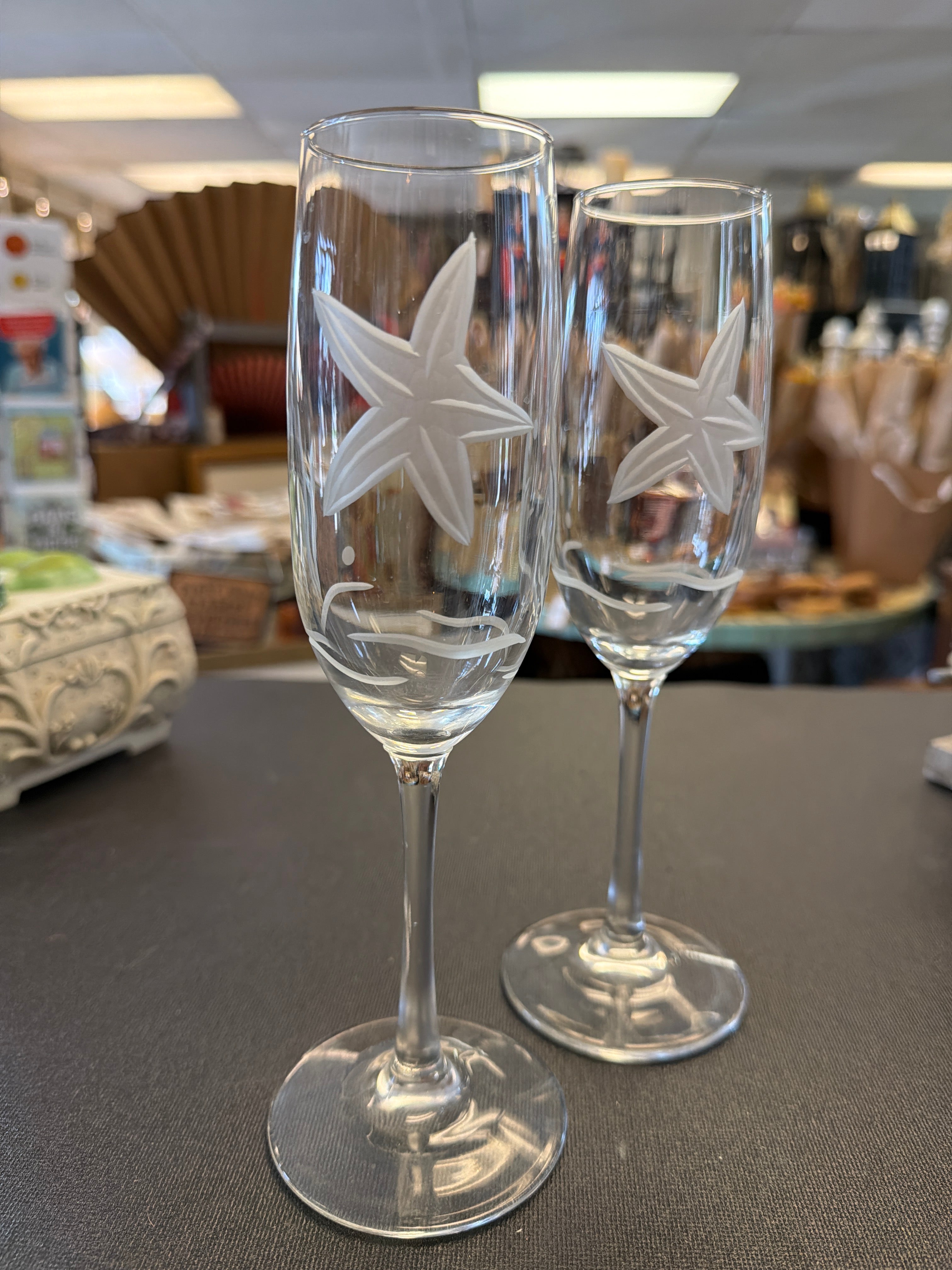 Rolf Glass 8oz champagne flutes (2)