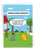 Graduation Greeting Card - Obedience Graduation
