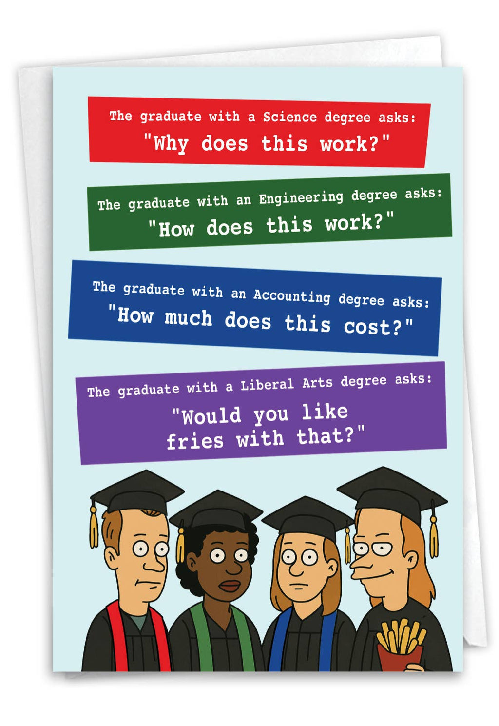1 Card Graduation Card - Graduate Degrees