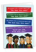 1 Card Graduation Card - Graduate Degrees