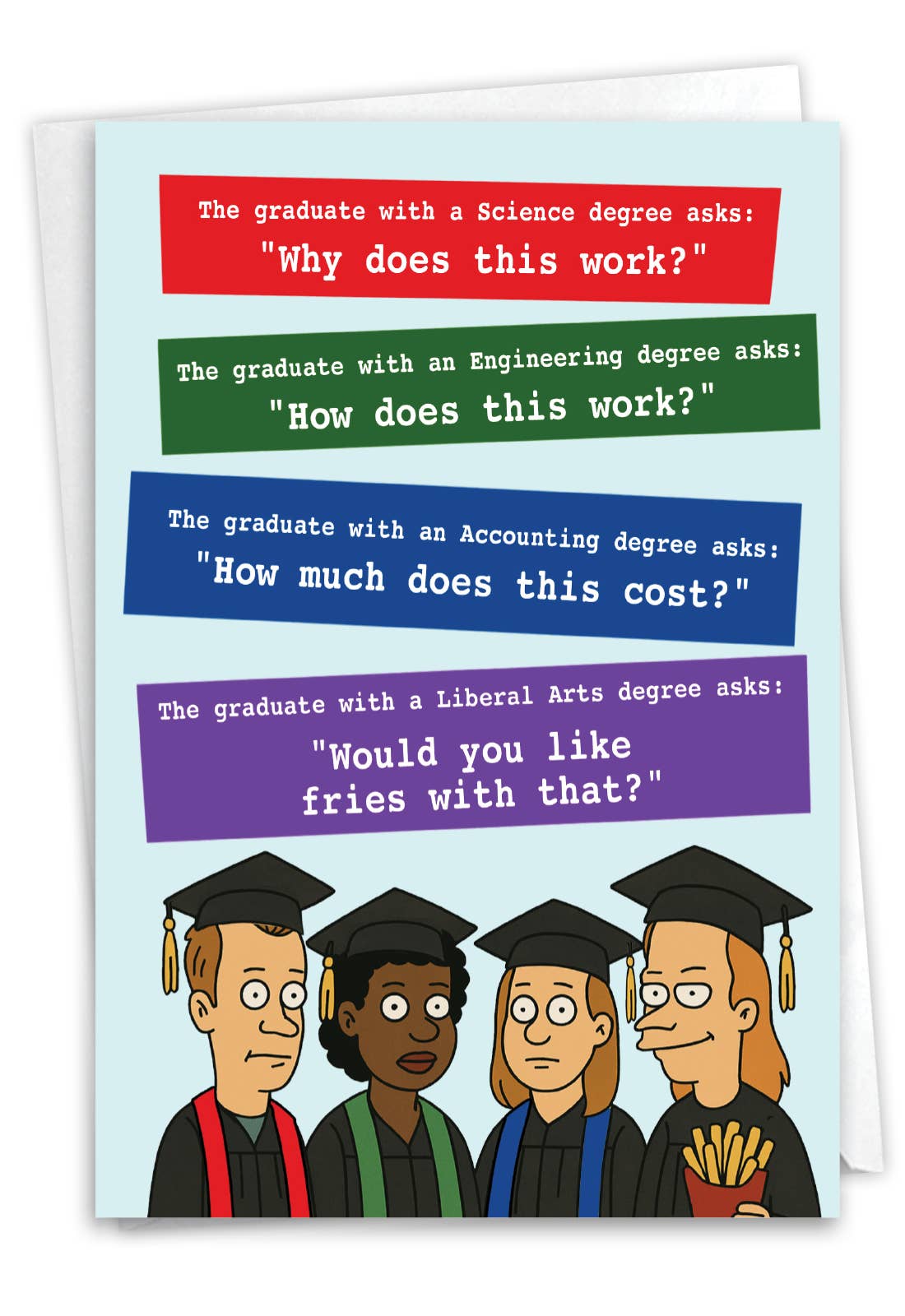 1 Card Graduation Card - Graduate Degrees