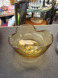 Anchor Hocking amber glass bowl