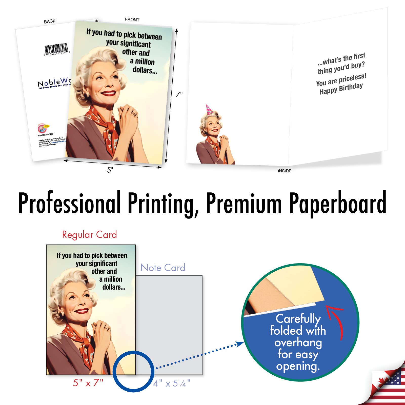 1 Funny Birthday Greeting Card-You Are Priceless-NobleWorks