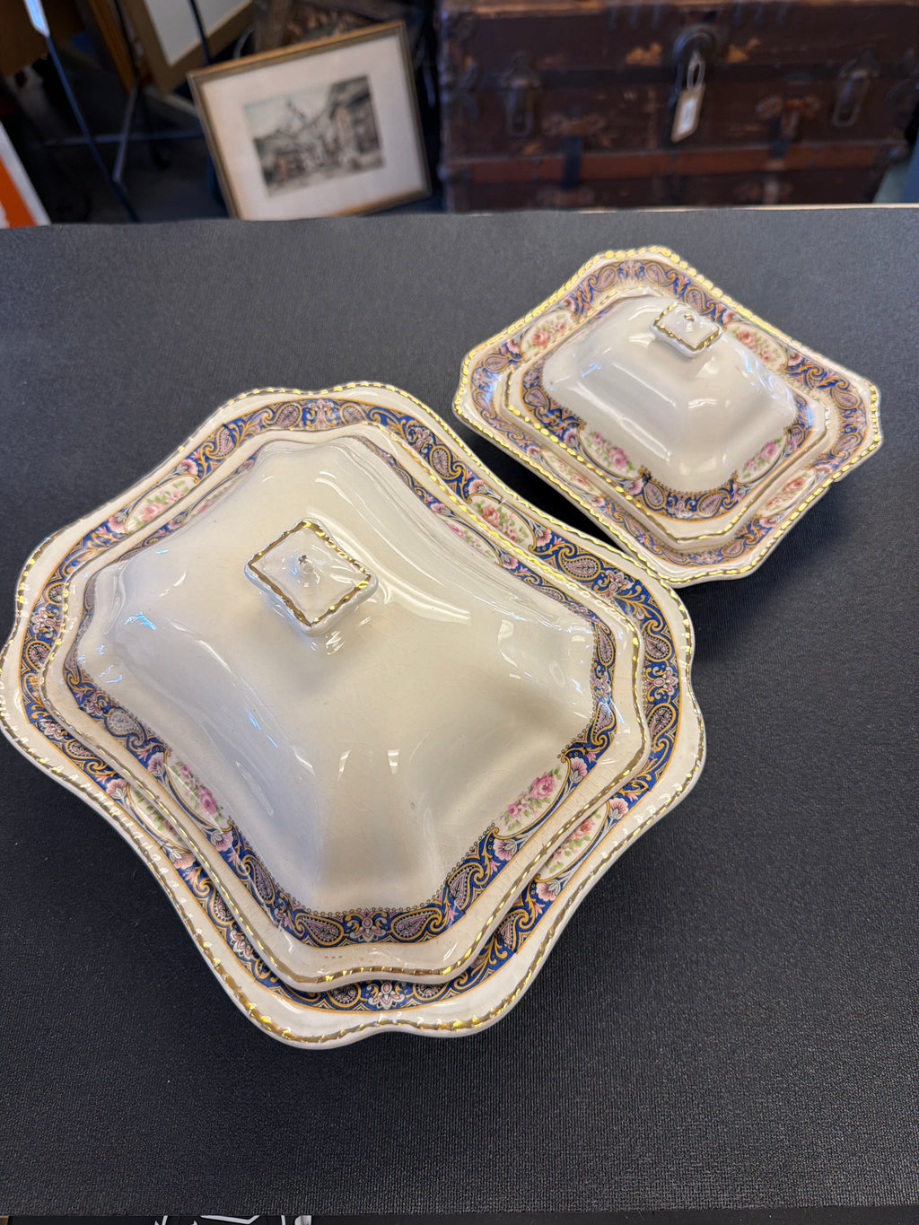 Victorian porcelain serveware set
