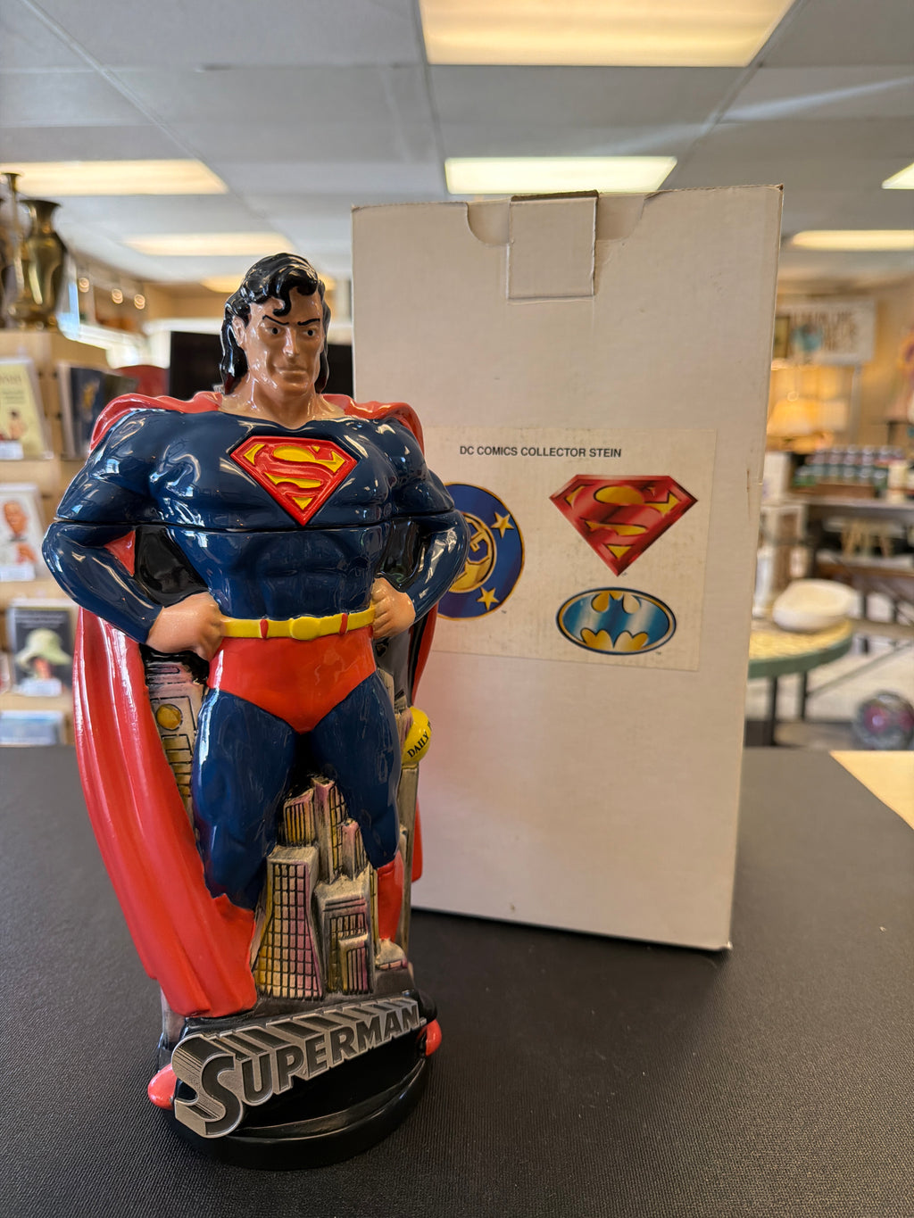 1997 Superman ceramic cookie jar