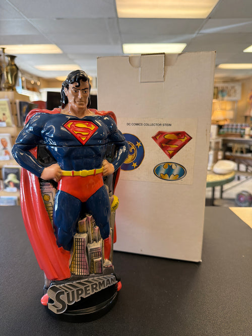 1997 Superman ceramic cookie jar