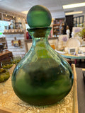 Vintage Green Decanter