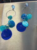 Earrings - Blue and Teal