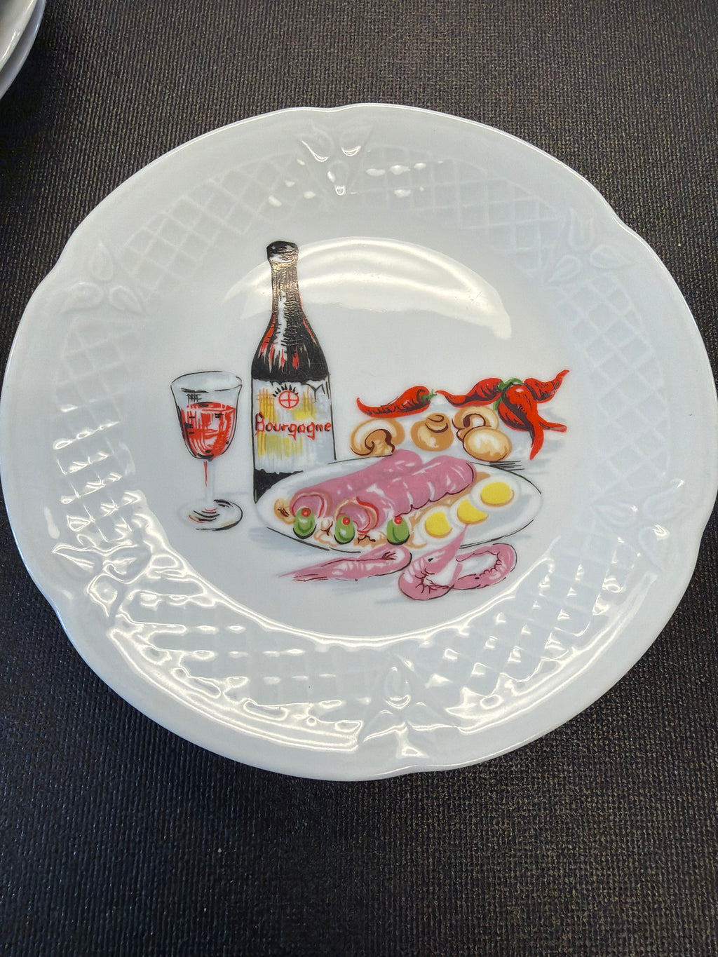 Philippe Deshoulieres "Wine & Cheese" canape plates (6)