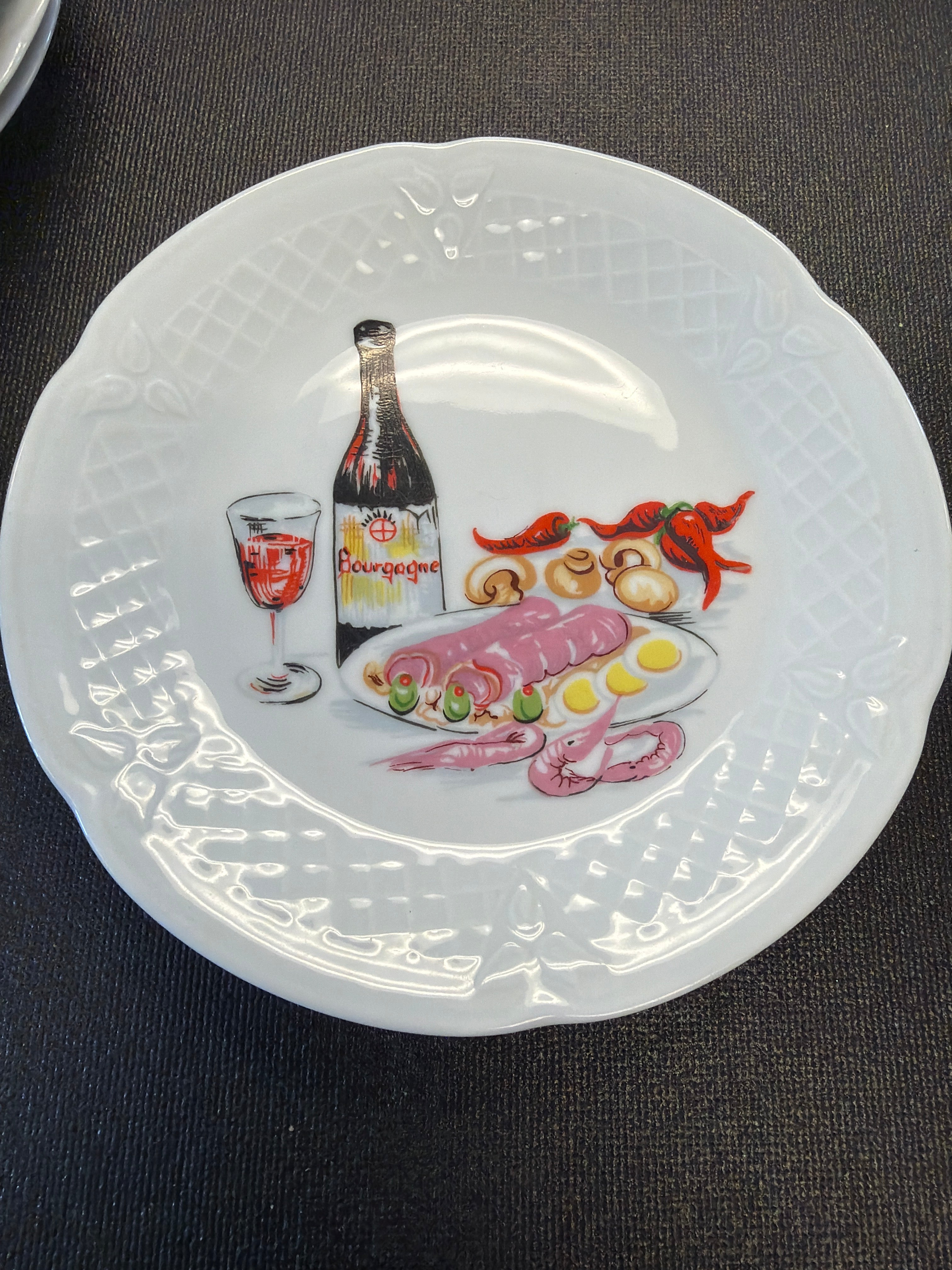 Philippe Deshoulieres "Wine & Cheese" canape plates (6)